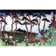 Bố cục lớp cảnh trong tranh Hokusai